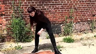 Cfnm femdom fetish brit fucks cfnm loser until he cums