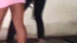 Two Teens Are Peeing in a Square!
