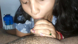 Indian wife Big Cock Blowjob