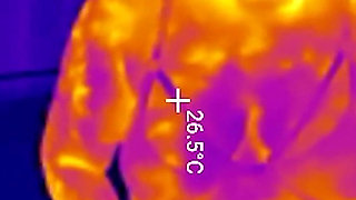 First Time Locked in Chastity Belt! Thick BBW Ass Fingered Deep Then Stuffed with 2 Huge Butt Plugs Thermal POV