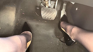 Dildo Fucks and Gas Pedal Pumps Until We Cum Hard