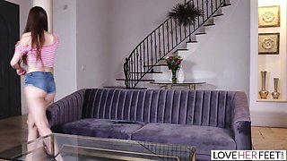 Dollish Lucas and Izzy's big cock scene