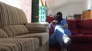 Unfaithful Turkish Muslim Wife Could Not Oppose His Massive Big Black Dick