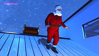 A Good Christmas Time In Threesome ( Cartoon Porn Parody Uncensored )