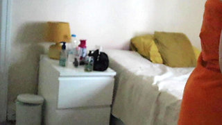 Handy GILF Blows Black Lover in His Room in the Early Morning Before Work.