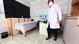 Anal Exam Involving the Insertion of a Plug and Anal Sex to Retain Semen Inside.