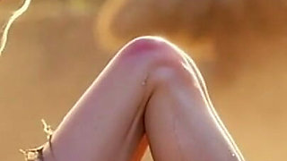 White Woman in Bondage - African Man Passionate Foot Licking