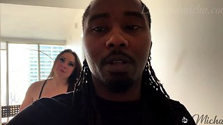 Brunette Slut Gives Blowjob To Big Cock Outdoors