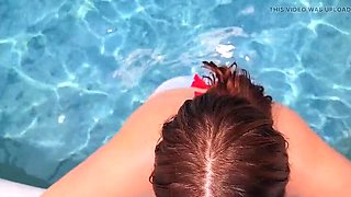Redhead Step Mom Seduces You by the Pool on the 4th of July