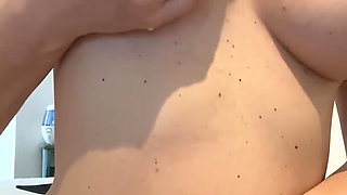 I didn't expect this to happen when I started rub my nipples