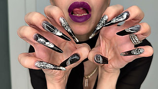 Long Nails, New Shape and New Length - Gothic Almond