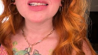 Hot smoking amateur redhead babe Whitney masturbates