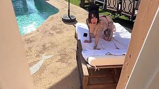 Busty Step Sister Blowjob POV - Novacane Big Tits Outdoor Sex