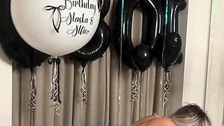 British Slut Alaska Gets A Birthday Cock