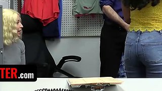 American girls get caught in office roleplay