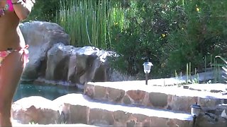 Twistys -Gorgeous bikini clad Aspen Rae masturbates outside