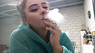 I Smoke in a Plush Hoodie