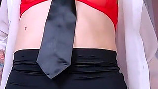 Secretary Gone Wild - Cum in Mouth After a Business Meeting