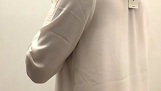 Sexy black amateur caught taking a shower on hidden cam