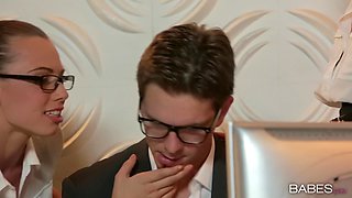 Office Obsession Threesome Sex