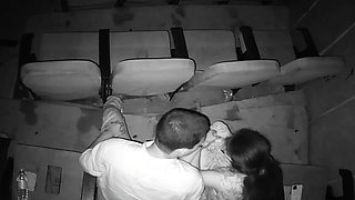 Horny College Lovers Romance In Theatre