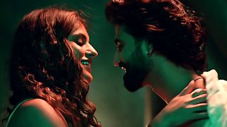 Indian pair celebrating their anniversary inside bedroom