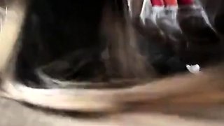 Cute College Girl Gives a Blowjob and Swallows