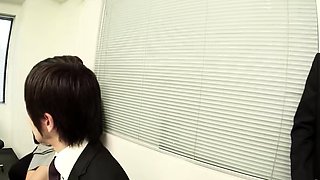 Blowbang Bukkake at Japan for Secretary