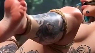 Horny Hairy Feminist in Bondage - Desperate for Cock to Cum