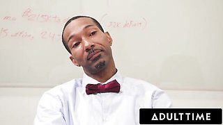 Adult Time featuring John Strong and Lexi Lore's cum covered scene