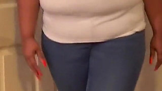 Pissing My Self Hubby Pissing on My Big Booty