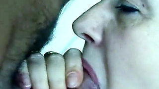 Thick mature is caught masturbating by her husband and lets him fuck her