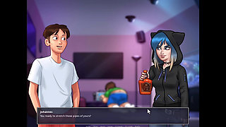 Summertime saga - got a boner everytime i saw boobs