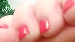 Oily Sexy Feet - Sexy Soles and Cute Toes - Big Foot Size Close up (size 10)