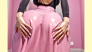 Cute Blonde Moving It Animation