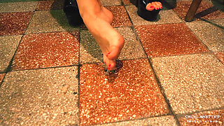 POV - Dirty Foot Cleaning