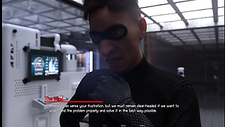 Android girl naked beautiful body with huge boobs villain Legacy 9