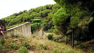 Skinny Spanish Brunette Magia Rosa Outdoor Blowjob After Party Doggy Style