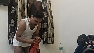 Indian desi police officer get sucked and fucked by neighbour and army officer