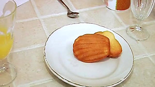 French Slut Deepthroating Before Getting Strapon Fucked