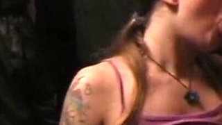 BDSM master thight ropes arouse dominated slave while friend gets a mouth full of cum