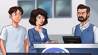 Summertime saga - sucking on jenny's boobs