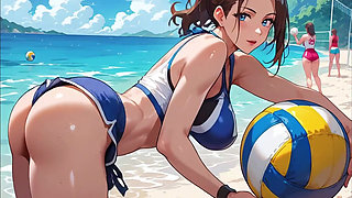 Volleyball Girls Beach Sex Party