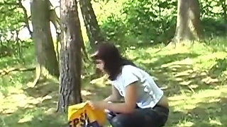 Olds fuck dolls - grandpa Mireck fucks 18yo girl Ashley Sweet in the forest