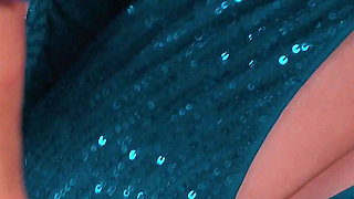 Unexpected Cock Biting From Sadistic Humiliating MILF Mistress in Rubber Gloves with Long Nails