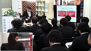 Secretary group sex hardcore fucking blond girl facia