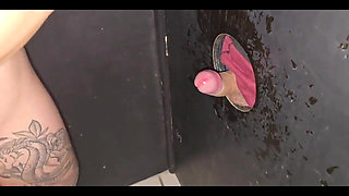 We Don't Always Have Luck at the Gloryhole, the Cuckold Filmed Me with a Small, Thin Dick