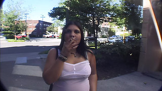 Vintage Plumper Cum Walk with Cigarette Christina