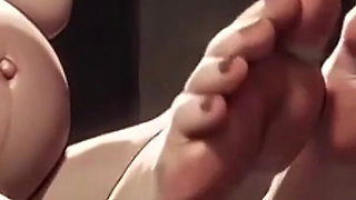 Obese SSBBW Licking & Sucking Pregnant Woman Feet - Both Having Orgasms