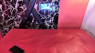 Blonde tight pussy babe solo toy fun in glamour masturbation